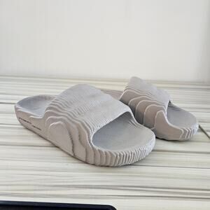 Adidas Originals Adilette 22 Men's Slide Sandals Gray Size 6